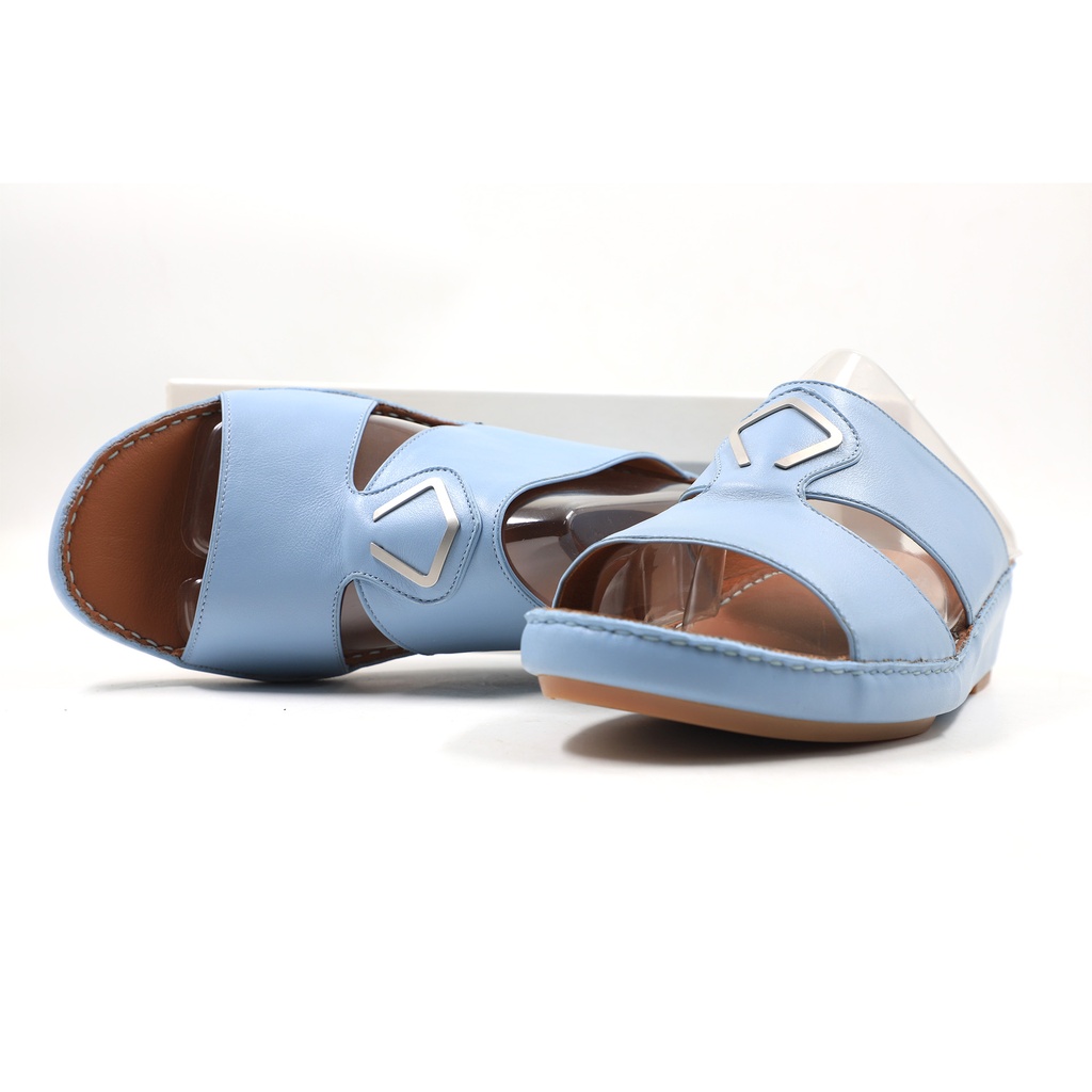 Caretti Legend 6969 Joy Arctic Cup Nickel Matt Memory Sandal  Color Light Blue Size - 10 ½