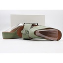 Caretti Flowax 1493 Memory Novocalf Aloe Soquare Buckle Nikel 1580 Matt Sandal  Color Green Size - 6 ½