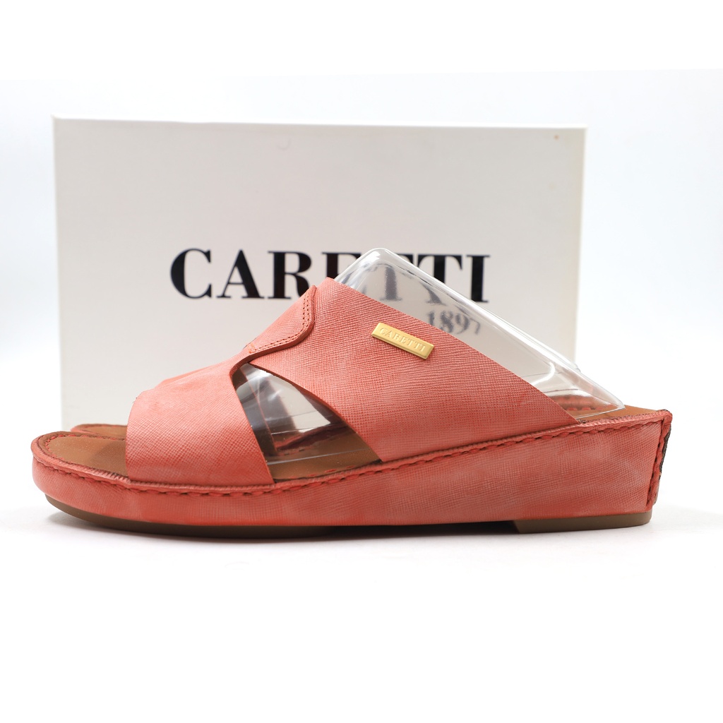 Caretti Legend 4177 Memory Saffiano Mango P.l.Gold Matt Sandal  Size - 10