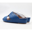 Caretti flo. Lined 4177 Memory Embroidered Reef Motivo 3 Nickel Sandal  Color Blue  Size - 9 ½