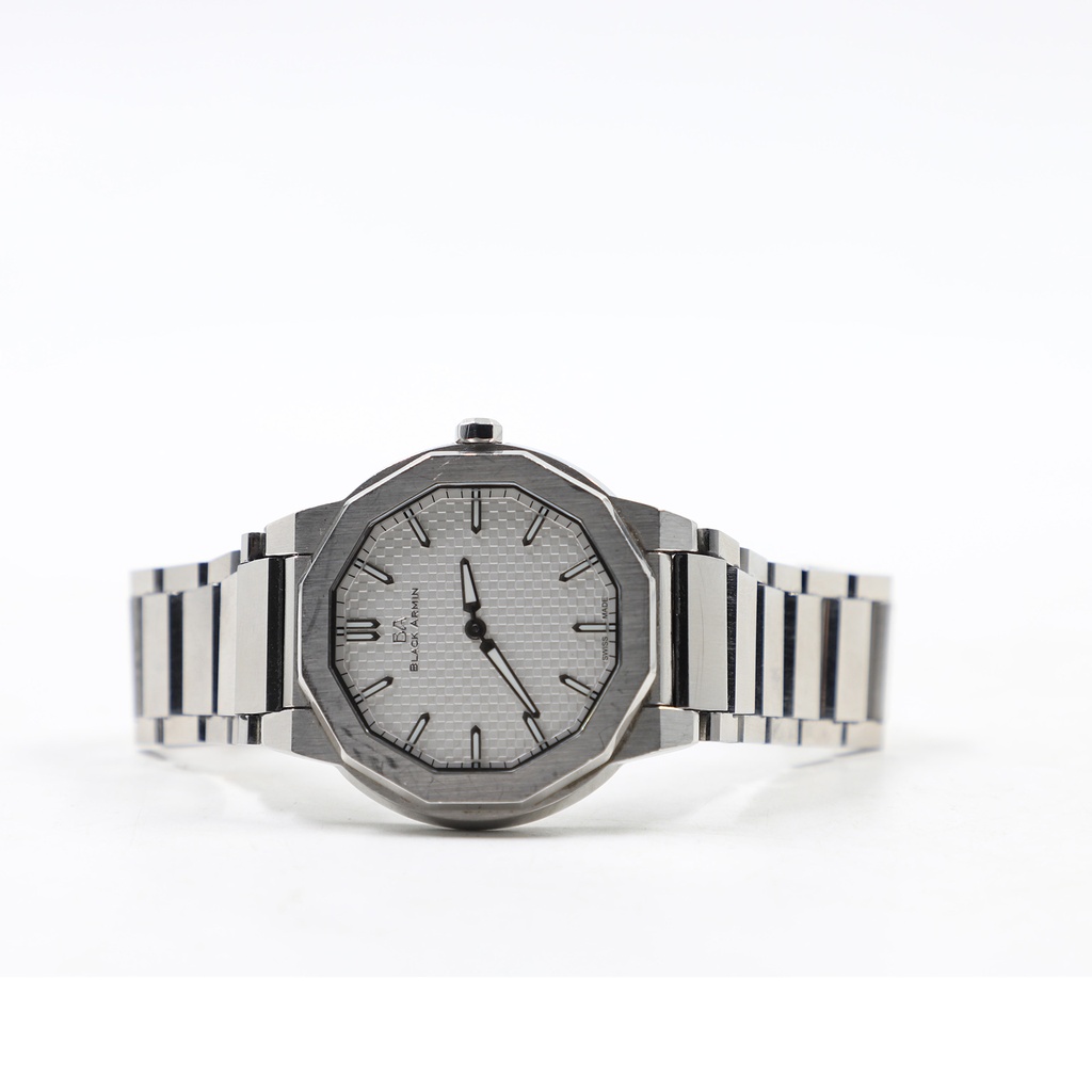 Black Armin 5540-46, Swiss Made Stainless Steel