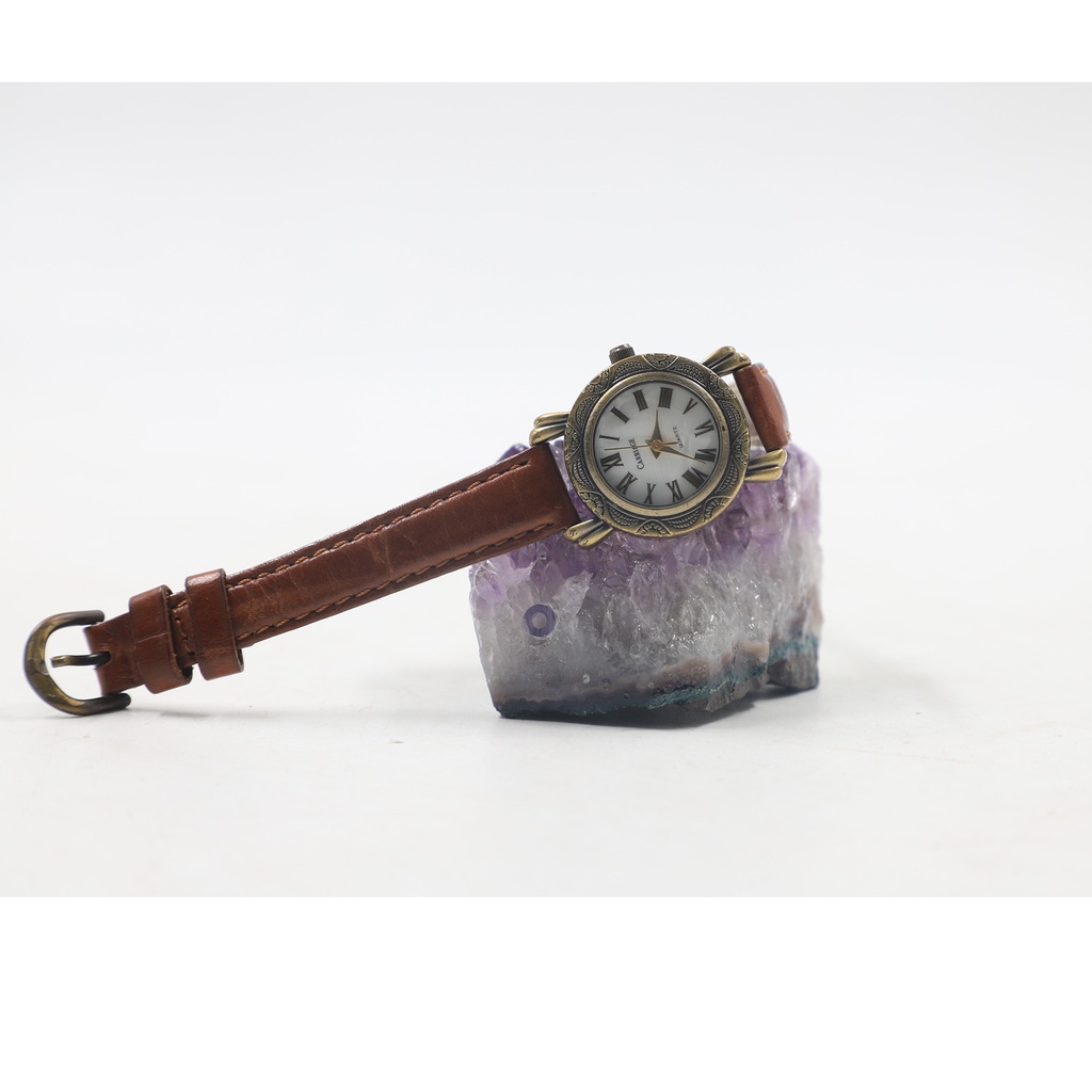 Carriage Genuine Leather Quartz Analog Ladies Watch