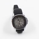 Fitron Mens Black Rubber Wrist Watch With Grey Dial And Silver Case