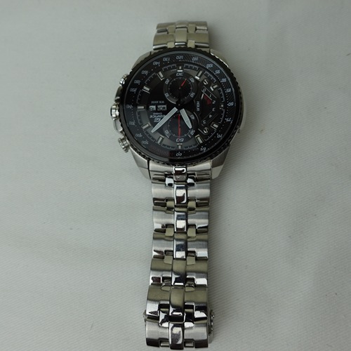 Casio Edifice Chronograph Black Dial Men's Watch-EF-558