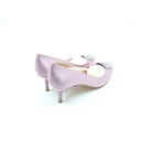 Manolo Blahnik Made In Italy Light Purple Satin Jewel Buckle Pumps Size: 38