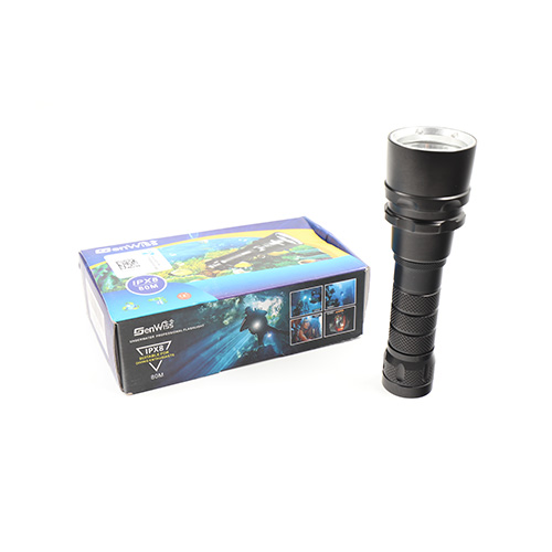 Genwiss IPX8 - 80M,Underwater Professional Flashlight For Diving Enthusiasts