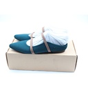 vivaia Pointed-Toe V-Cut flats, Color: Deep Green,Size: EU39