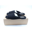 Vivaia Square-Toe Fluffy Slides, Color: Black, Size: EU41