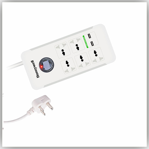 Honeywell Platinum Series 5 Socket + 2 USB Surge Protector