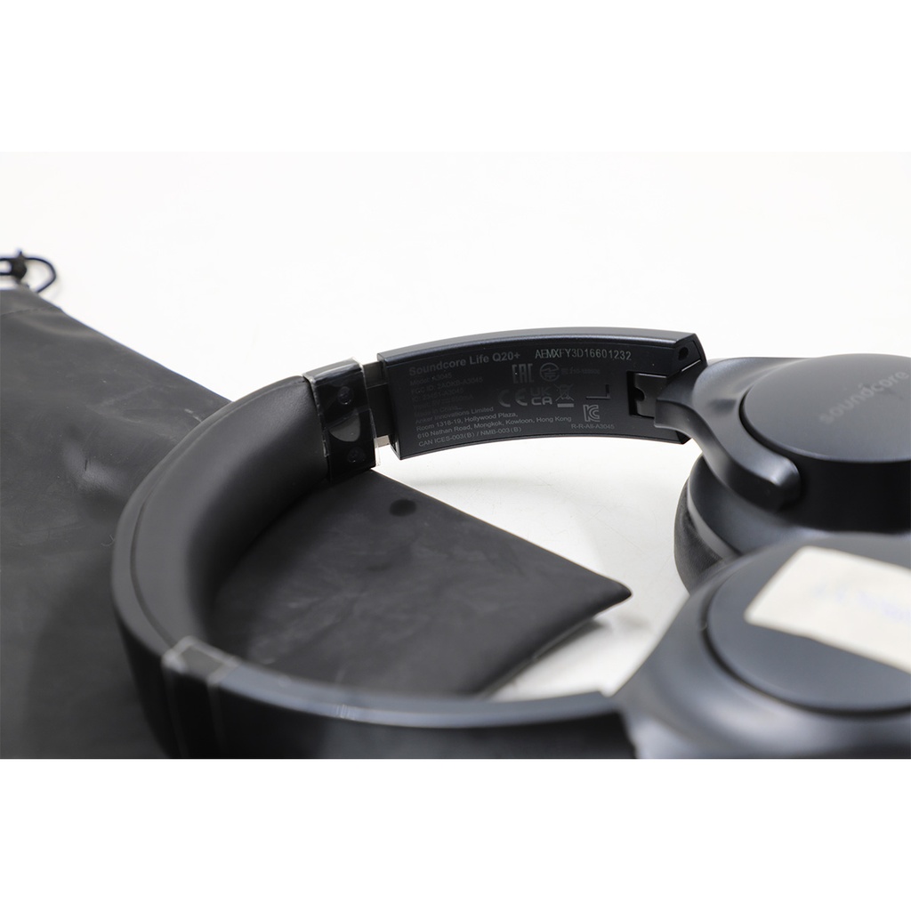 Soundcore life A20+ Active Noise Cancelling Headphones - Black + Pouch