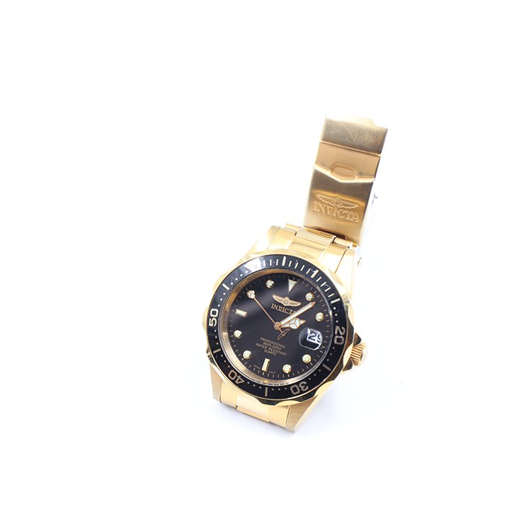 Invicta Water Resistant 200 m, All Stainless Steel , ** Battery Drained **