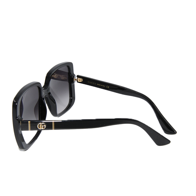 Gucci GG0632S 001 Black GG0632S Square Sunglasses Lens Category 3 Size 56mm MADE IN ITALY