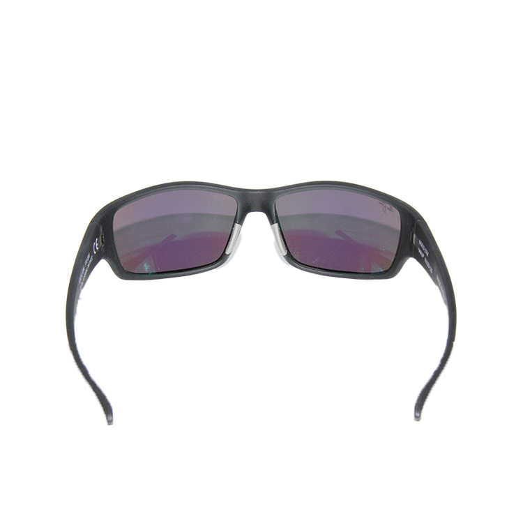 Maui Jim Local Kine MJ 810-27M Wrap Black Sunglasses Polarized Blue Lenses 61mm