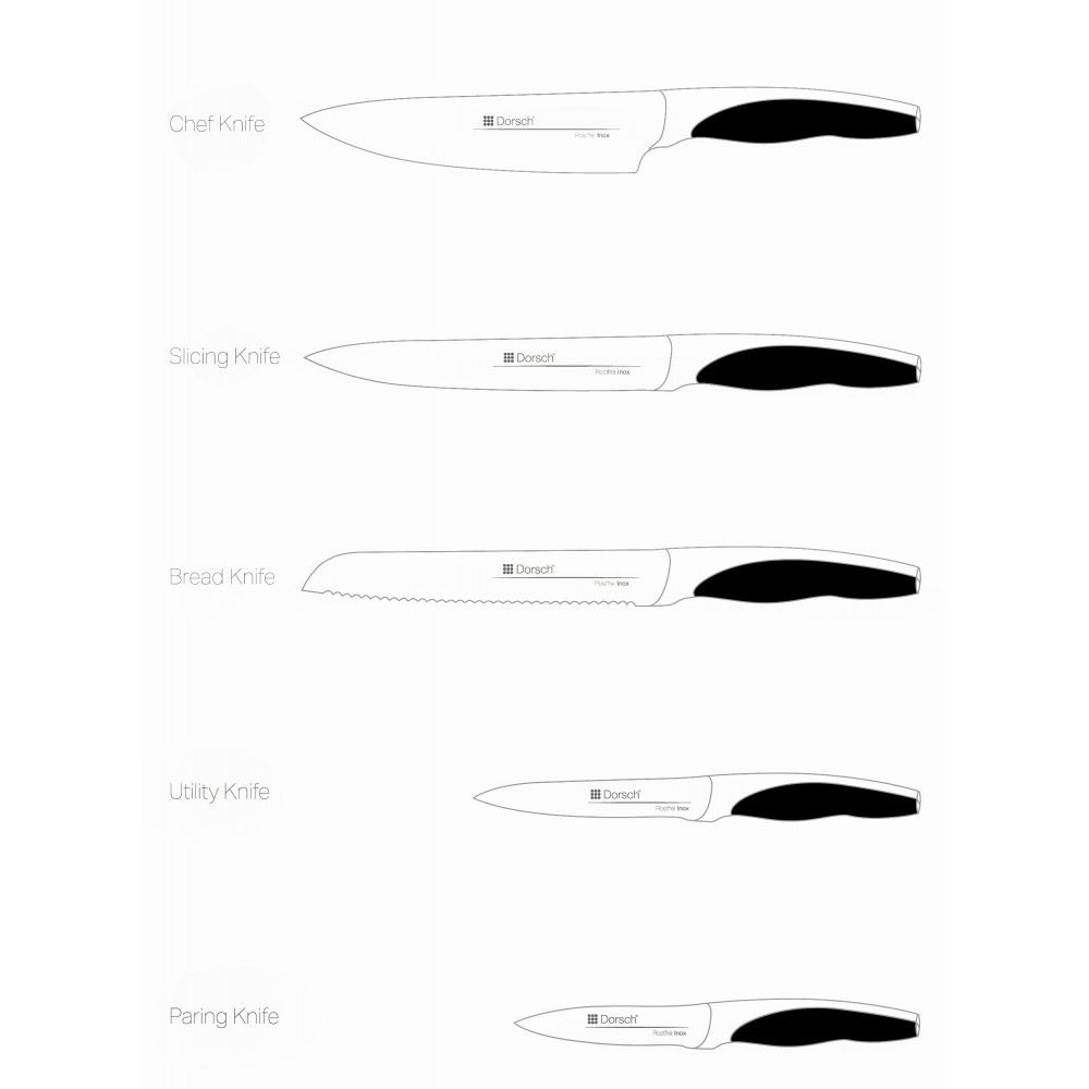 Dorsch Curve Knife Set- 6 Pcs