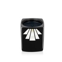 The Candle Holder By Kilian, In Black Lacquered Wood inlaid With Mother -of-pearl