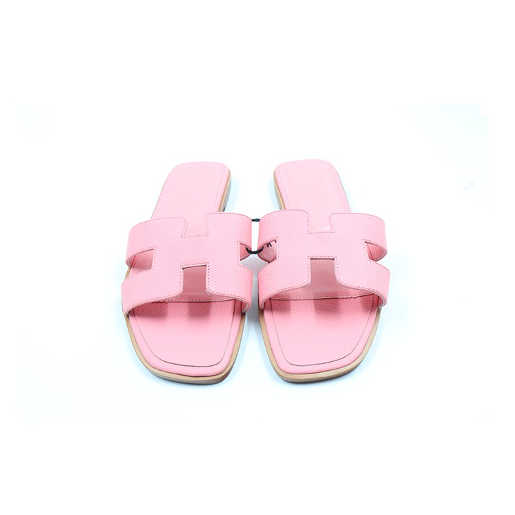 Hermes Paris Oran Sandal 38  Semelle Cuire made In Italy