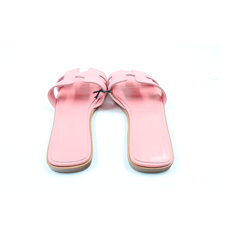 Hermes Paris Oran Sandal 38  Semelle Cuire made In Italy