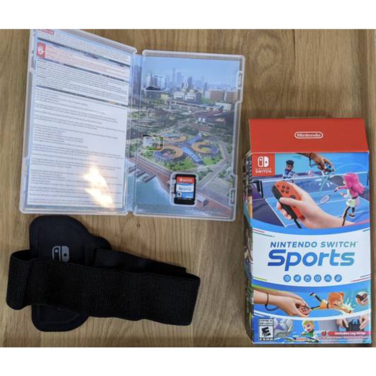 Nintendo Switch Sports Game & Includes leg Strap