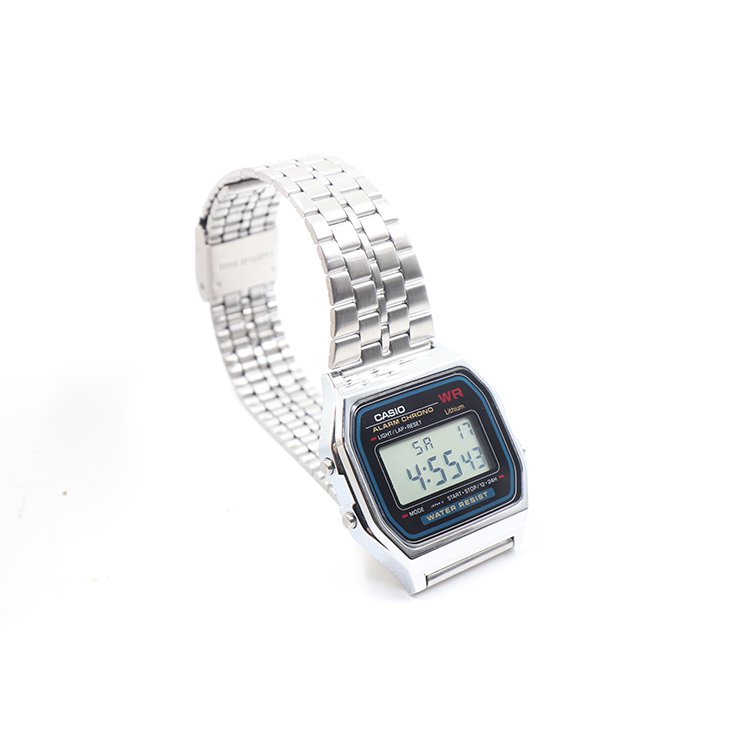 Casio A159W Stainless Steel back Water Proof Japan Dh