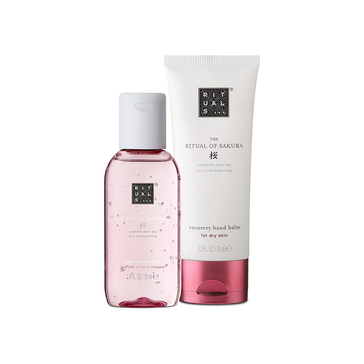The Ritual Of Sakura Celebrate Each Day As A New Beginning, Hand Gel 50 ml + Recovery Hand Balm 70 ml