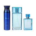 Ajmal Blu, Deodrant 200 ml, Eau De Parfum 90 ml , Eau De Cologne 100 ml