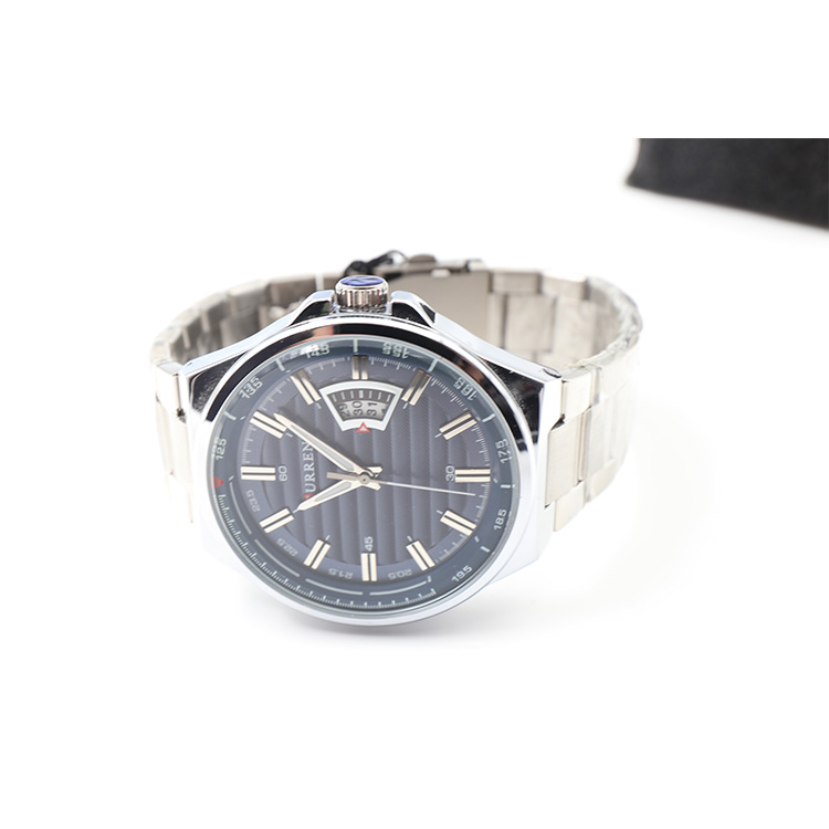 Curren M.8375 Stainless Steel Back, Unique Design,