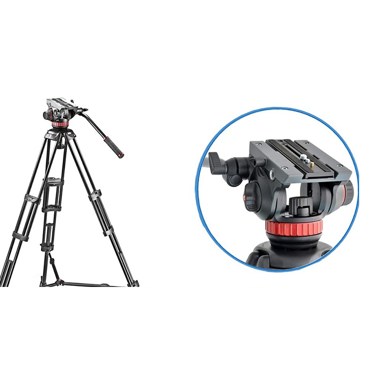 Manfrotto MVH502A, 546GB-1 Professional Fluid Video System With Aluminum Tripod