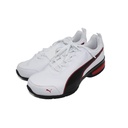 Puma Shoe White Black and red