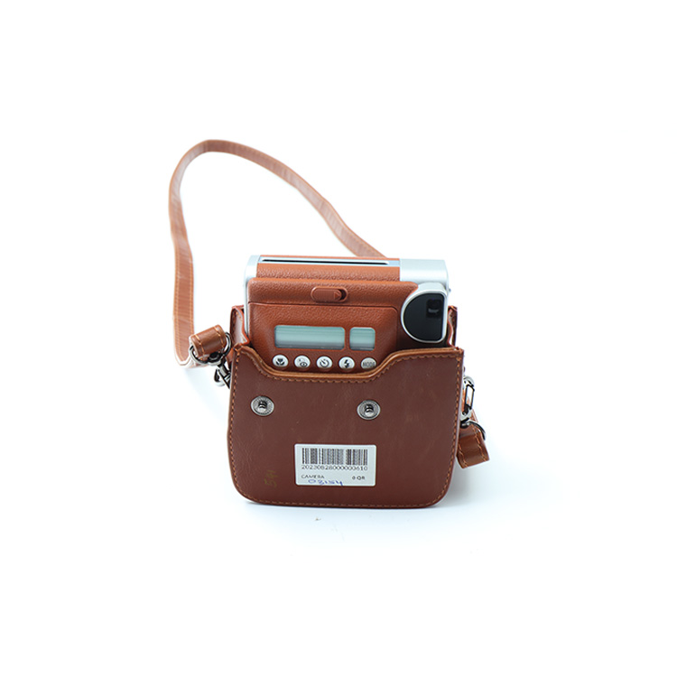 FyjiFilm Instax Mini 90 Instant Film Camera + Brown Case