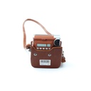 FyjiFilm Instax Mini 90 Instant Film Camera + Brown Case