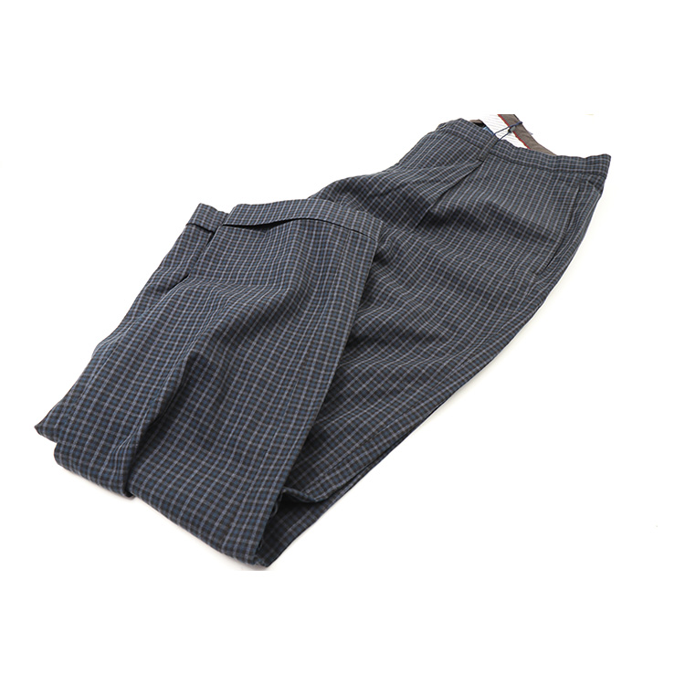 Gant D1. Mini Check Slacks Evening Blue - Size : 52