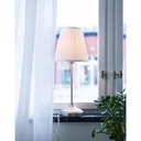 Ikea Arstid Table Lamp Nickel,002.806.37  Plated/White