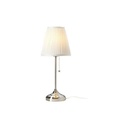 Ikea Arstid Table Lamp Nickel,002.806.37  Plated/White