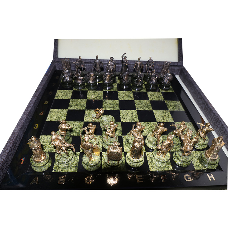 Big Luxury Chess With Precious Stone , Expensive & Heavy
