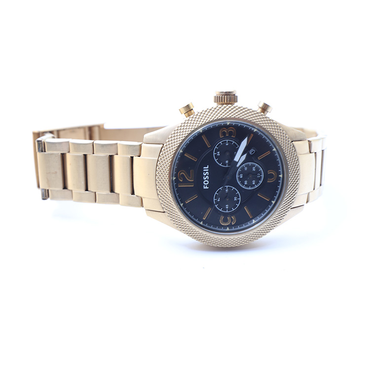Fossil BQ2110IE All Stainless Steel 5ATM, ** Battery Drained **