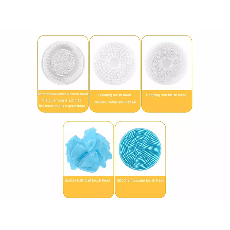 Multifunction Electrical Bath Brush MYS-02, Comfortable Deep Cleaning Power Decontamination Silicon Cleansing