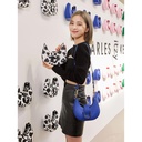 Gabine Belted Hobo Bag - Cobalt