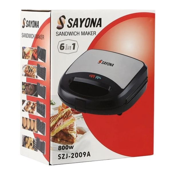 Sayona Sandwich Maker Set 6 in 1 - 800W