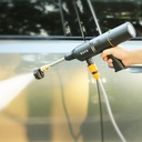 BAYU Auto Smart Kit 4 in 1 - Tire inflator - Vacuum Cleaner - car Washer - Mobile Phone Holder