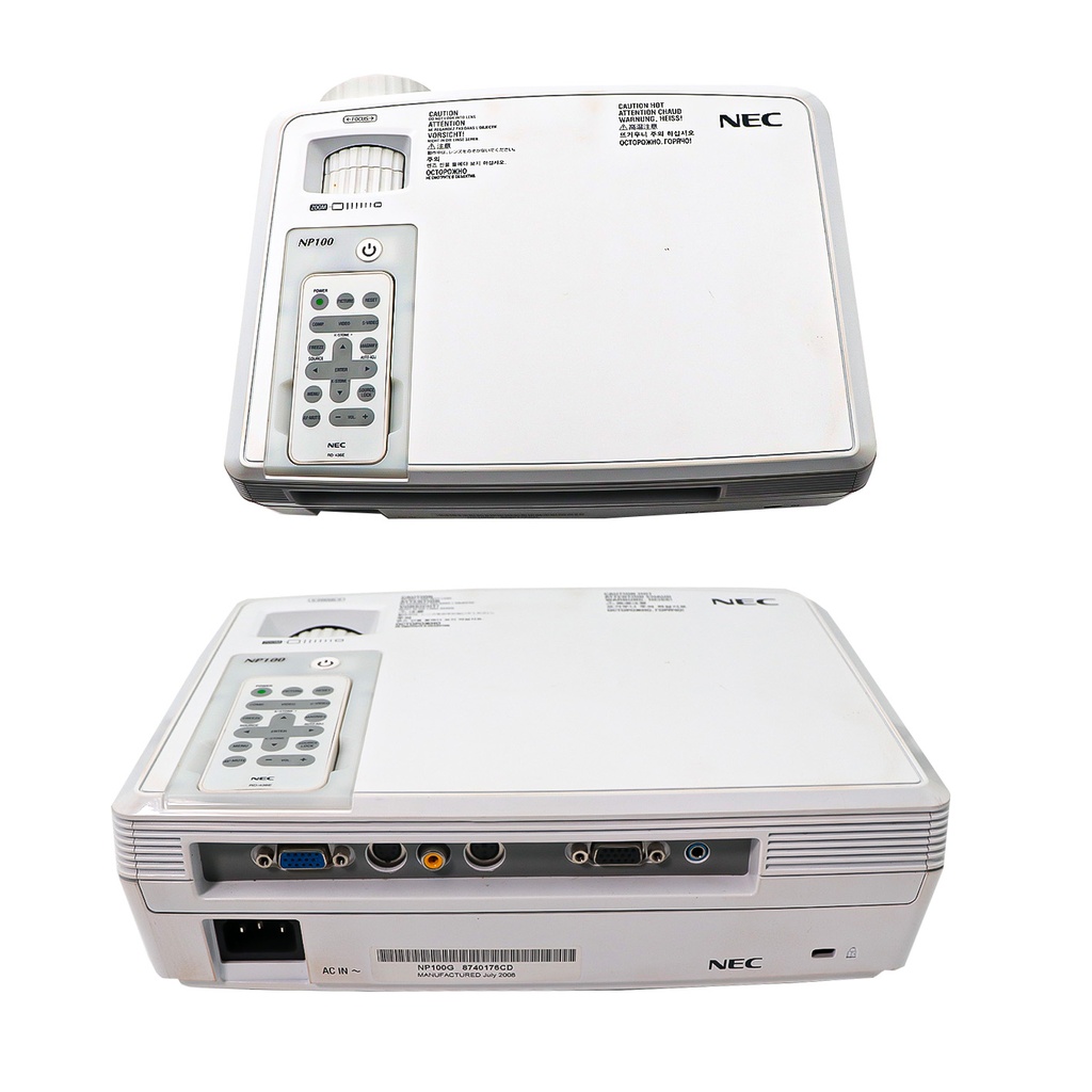 Nec Np100 HDTV 1080i 720p Resolution 2000 Lumens DLP Projector