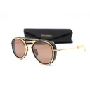 Dolce & Gabbana Luxury Eyewear Sunglasses Spacecraft 19017-C-GRY-GLD- Grey w/Gold