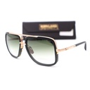 Dita Mach-one DRX-2030 F-BLK-120 Matte  Black Antique 12K Gold Plastic Aviator Sunglasses