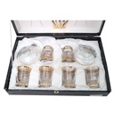 Pilsco Glass Tea 12 Pcs Set with 9 Spoon