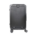 Luggage ABS Material Hard Trolley Travel Double Zipper Plastic Suitcase Luggage with 3 digit Locks