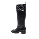 Chanel High Leg Boots 23b SIze 39 Black