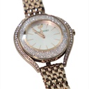 Swarovski cas Stainless Steel, Suiss Made , 50 Meter Water Resistant Golden Color