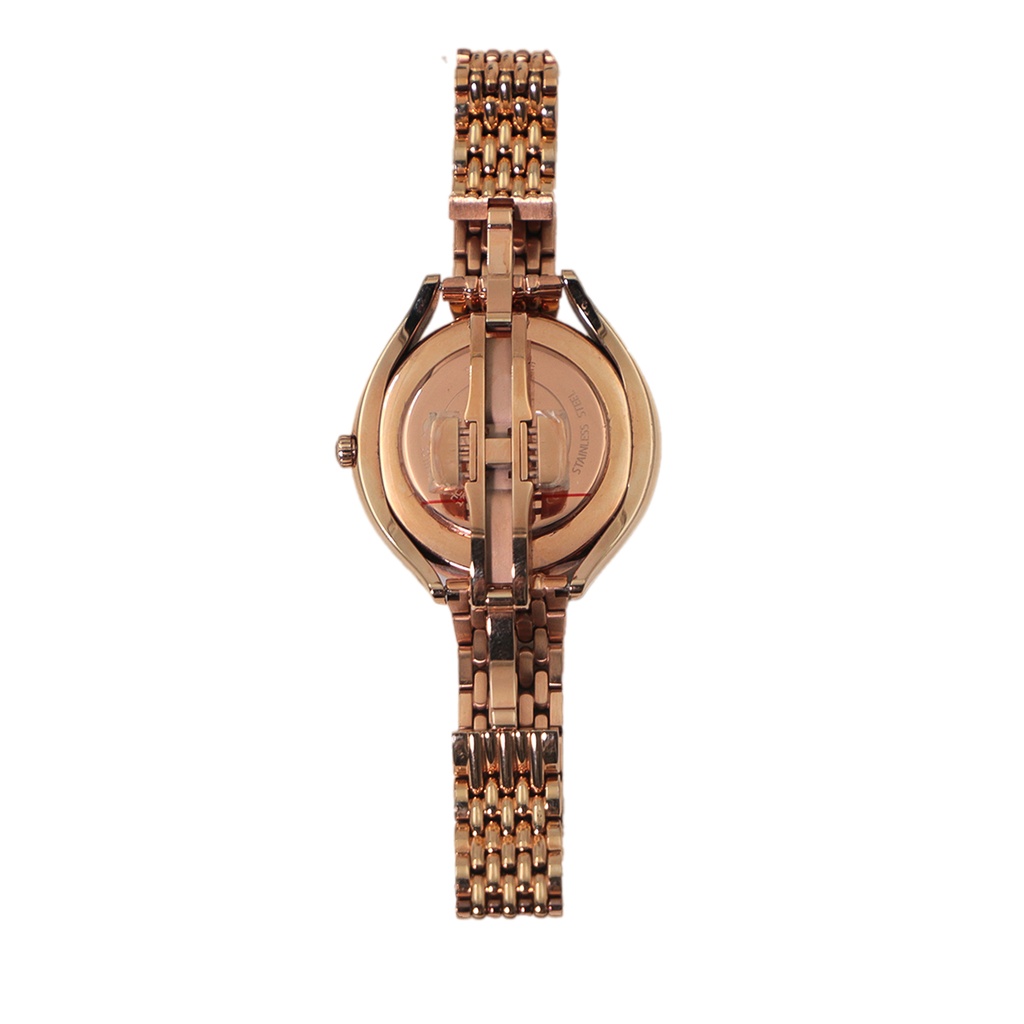 Swarovski cas Stainless Steel, Suiss Made , 50 Meter Water Resistant Golden Color