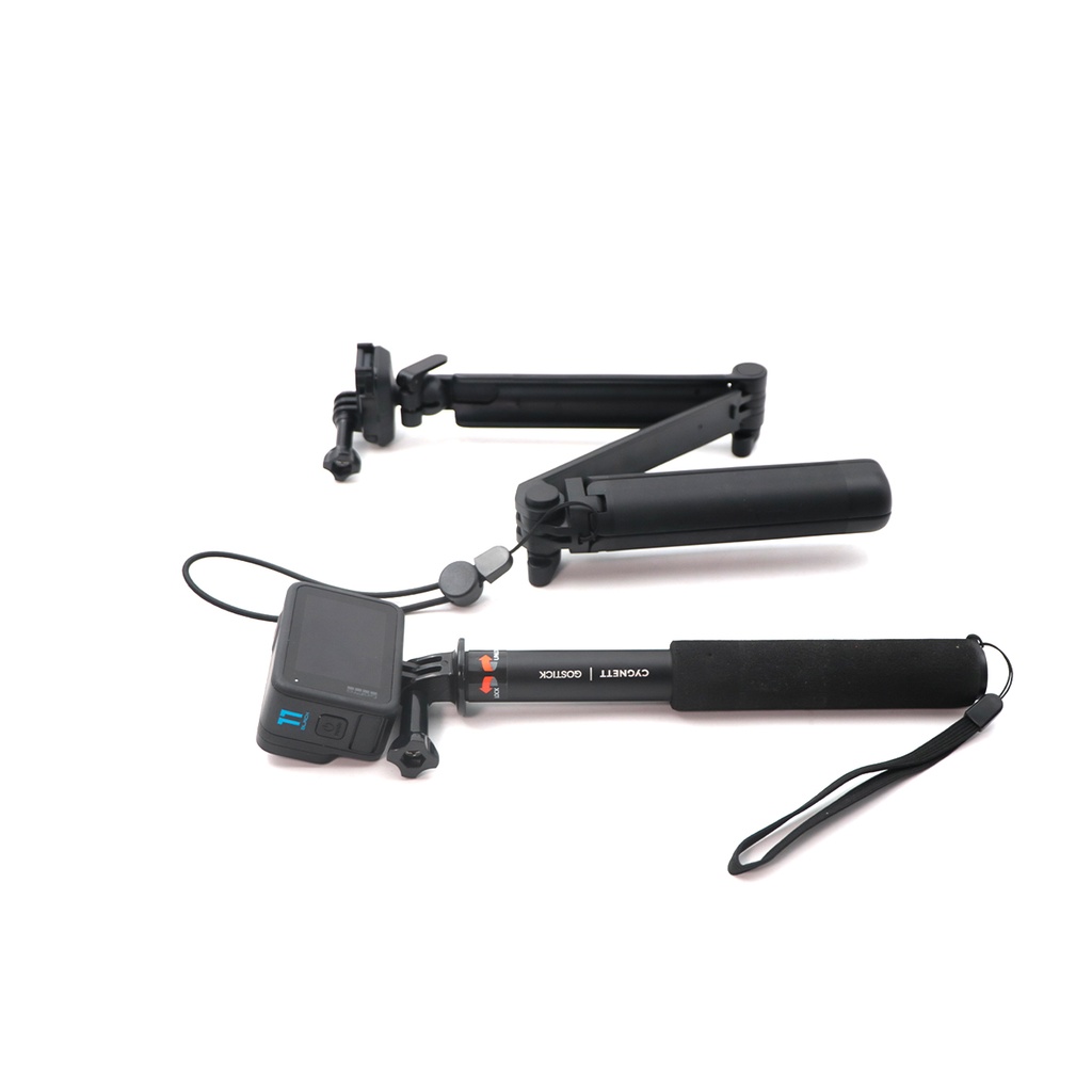 GoPro 11 + Cygnett Gostick+ GoPro Tripod, Sport + Underwater Camera