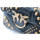 Pimko Love Mini Puff Woven Studs Handbag CI PE 21 Plit 1P2259 Y6YW Black
