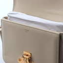 Celine Teen Limestone  Bag Beige  In Shiny Calfskin Limestone